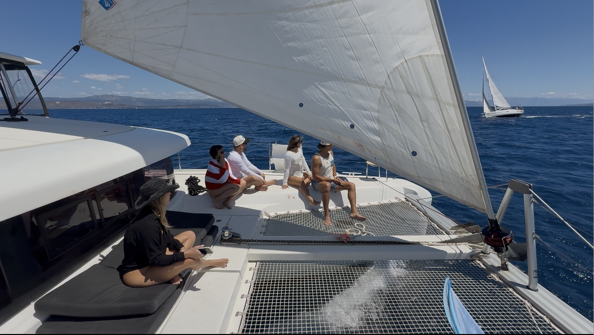 Catamaran sailing